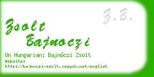 zsolt bajnoczi business card